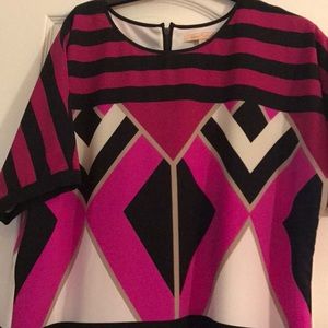 Black/burgundy dress